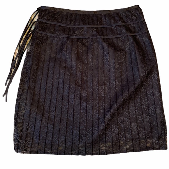 Apostrophe Dresses & Skirts - Lace Ribbon Rose Goth Halloween Black Skirt 14